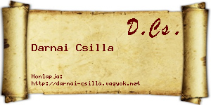 Darnai Csilla névjegykártya